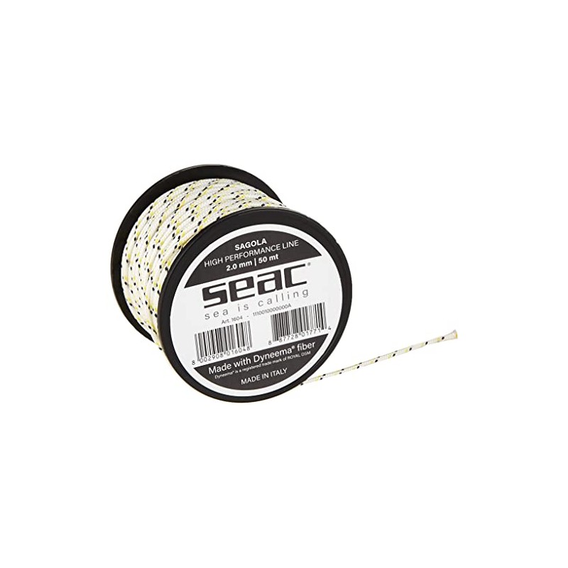 Seac Dyneema Core, Hochleistungs-Harpunenleine, hergestellt in Italien