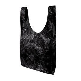 Fractalized Parachute Shopping Bag - Thread Color: Black