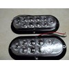 1 pair Trailer Clear / RED LED Stop Turn Tail