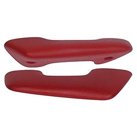 Auto Krafters Compatible/Replacement For Arm Rest Pads Red Pair Fits 1960-66 F-Series 100 250 1960-64 Falcon 62-64 Fairlane Comet Standard Interior (C8TZ-8124140/1RD)