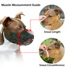 OOPSDOGGY Metal Pitbull Dog Muzzle Reflective Leather Mask Secure Wire