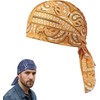 Paisley Cooling Head Scarf Cap Set, Motorcycle Pirate Head Wrap