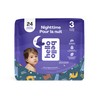 Hello Bello Premium Overnight Baby Diapers Size 3, 24 Count,