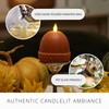 Luminara Flameless Fall Harvest Decor - Acorn Figural LED Candle