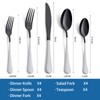 Onlycooker 20-Piece Black Silverware Set 18/0 Stainless Steel Flatware White