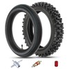Mopillos 80/100-12 3.00-12 Dirt Bike Rear Tire and Inner Tube