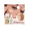 Kit 3 Base Cambia Color Mate + Polvos Sueltos +