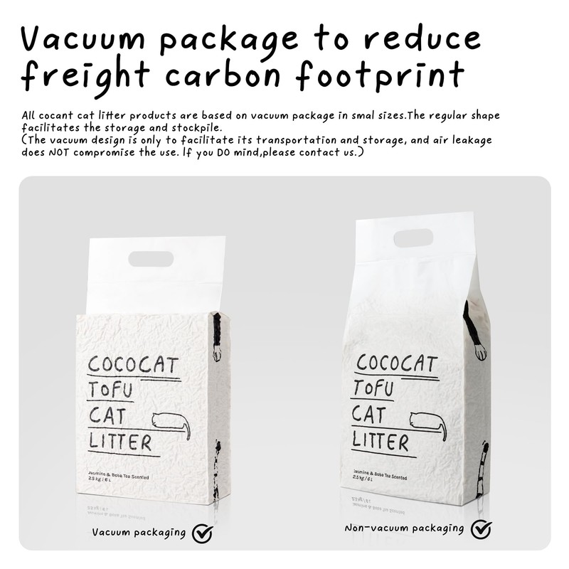 Cococat Plant-based Tofu Cat Litter (5 Packs)