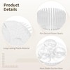 OMISTAR 16 Pcs Plastic Flower Frogs, 1.9 in Clear Round