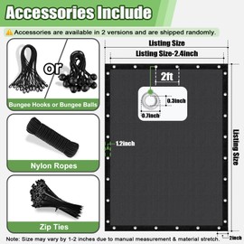 BELLE DURA 90% Outdoor Sun Shade Cloth, 8'×8' Pergola Shade Cover with Grommets, Privacy Screen Sunshades for Patio Garden Backyard Plant, Dark Grey