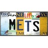 Mets Strip Art Novelty Metal License Plate Tag Tag LP-13199