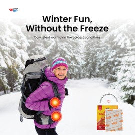 Jumbo Hand & Body Warmers (25 Count) - Up to 24 Hours of Heat, Super Long Lasting - Easy, All Natural - Air Activated, for Body & Hands - Odorless Hot Hand Warmer - Sport Temp