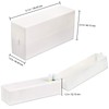 30 Holes White Rectangle Nail Drill Bit Holder Stand Display