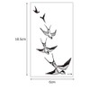 20 Sheets Fake Black Tiny Temporary Tattoo Body Sticker Hand