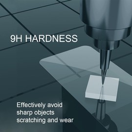 AXTECHS 6.7 Inch [3 Pack] Tempered Glass Screen Protectors are compatible with iPhones 14 Pro Max models. They are scratch resistance and bubble-free with a 9H hardness rating.