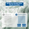 Yoofoss Muslin Swaddle Blankets, 4 Pack Receiving Blankets for Boys