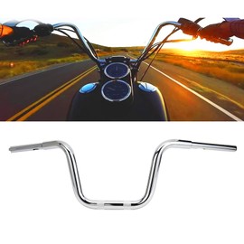TIGERSGATE Chrome 8.25'' Mini Ape Hangers 1.25 Fat Handlebars for 2014-UP Harley Road King Special, 2018-UP Softail Fat Boy, Breakout, Street Bob, FXDRS, Fat Bob, Low Rider...