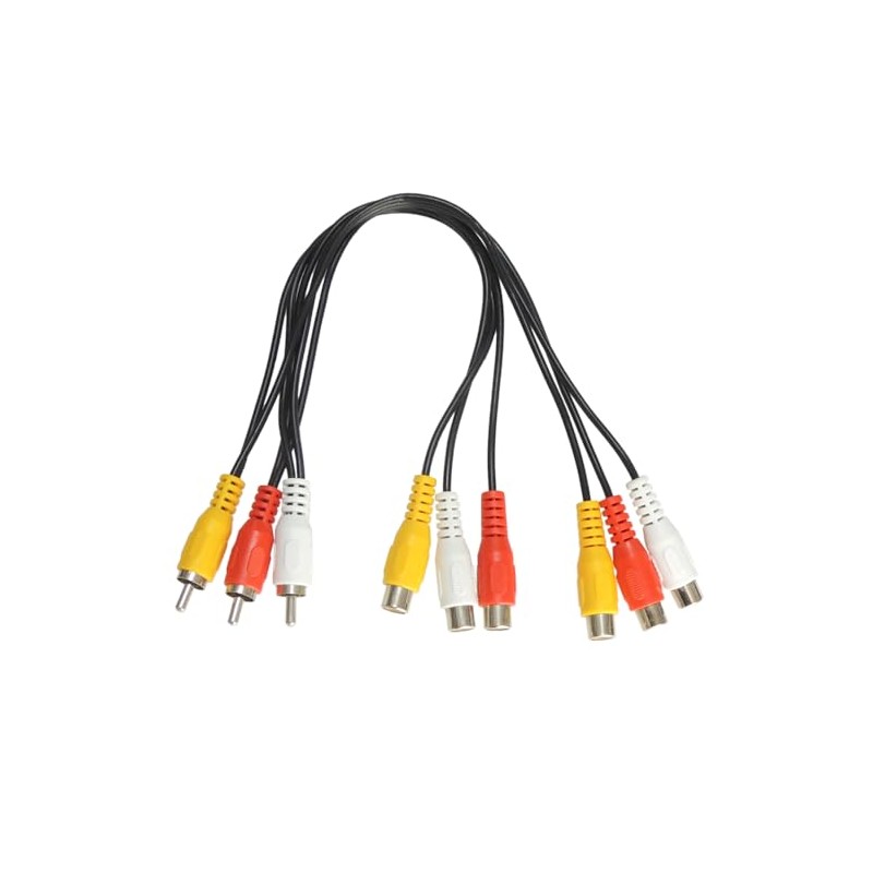 KAUMO 2 Branch AV Cable Male (RCA Red White Yellow