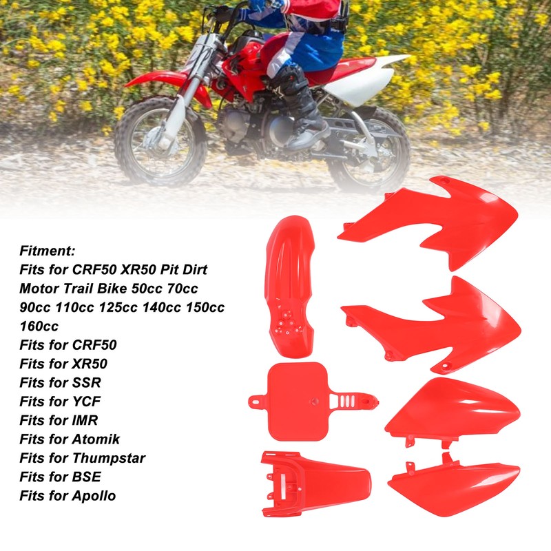 Motorcycle Fairing Body Work Kit Plastic Body Wrap Complete Splash