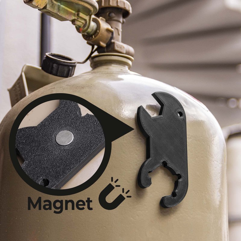 Mobilefox Gas Key Suitable for Gas Regulator Pressure Regulator Motorhome