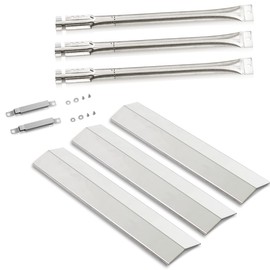 Grill Replacement Parts for Oklahoma Joe's Longhorn Combo 3-Burner Charcoal/Gas Smoker 15202029 12201767 14201767 Grill, 1767054 Heat Tent 1767017 Burner, Crossover Tube for Oklahoma Joe 15202029