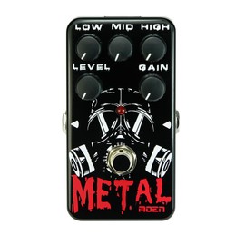 MOEN Electric Guitar Pedal Effects Metal Distortion Gain Level Low Middle High