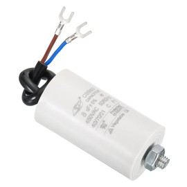 PATIKIL CBB60 8uF Running Capacitor, AC 450V 2 Wires 50/60Hz Cylinder Bottom with Screw 65x35mm for Washing Machine,Water Pump Motor Star