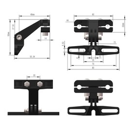Dropfree Electric Bicycle Tail Light Bracket Rear Light Bracket Bicycle Camera Holder Bike Bracket for Bicycle Accessories