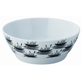 Moomin MM704-331 Bob Foundation 5.9 inches (15 cm) Bowl Dish, Nyolonjoro Pattern