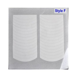 Generic 5 Sheets French Manicure Nail Tips Form Guide Sticker DIY Stencil Style F Nail Wraps Stickers Manicure Supplies for Women Nails Full Long Lasting Easy Apply and Remove