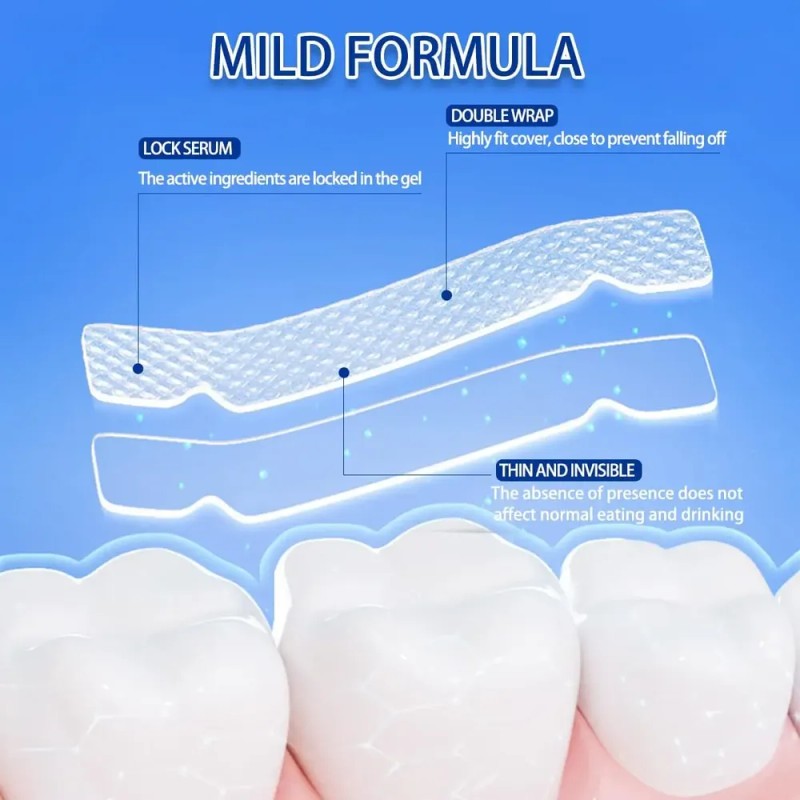 56 Tiras Blanqueadoras Dentales 9d White Higiene Bucal