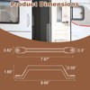 COOHAME 2 Pack RV Door Handle - 8.66 Inch Durable