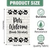 DMERBYL Pets Welcome Garden Flag 12×18 Inch