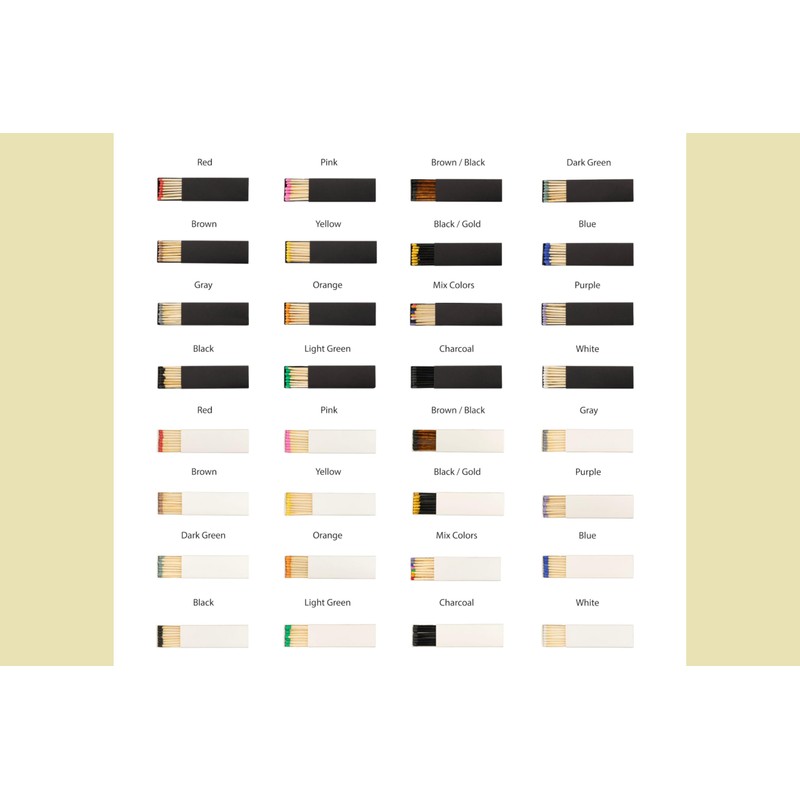 Chandler Studio 10 Boxes - Wooden Matchsticks in a Blank