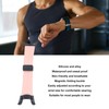 Silicone Watch Strap Waterproof Magnetic Folding Buckle Replacement Watchband for