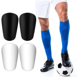 KHDULQ Pack of 4 Children's Football Shin Pads, Non-Slip Shin Pads, Comfortable and Lightweight Mini Shin Pads, Suitable as Football Game Protection for Children, Teenagers and Adults