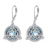 Celtic Knot Viking Earrings for Women 925 Sterling Silver Amulet