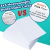 Index Cards 3x5 Lined Ruled Flash Note Cards 3" x