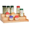 UgyDuky 3-Tier Spice Rack Kitchen Cabinet Organizer, Spice Pantry, Bamboo
