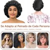QianMu 4 Piezas Gorro de Seda para Dormir con 100