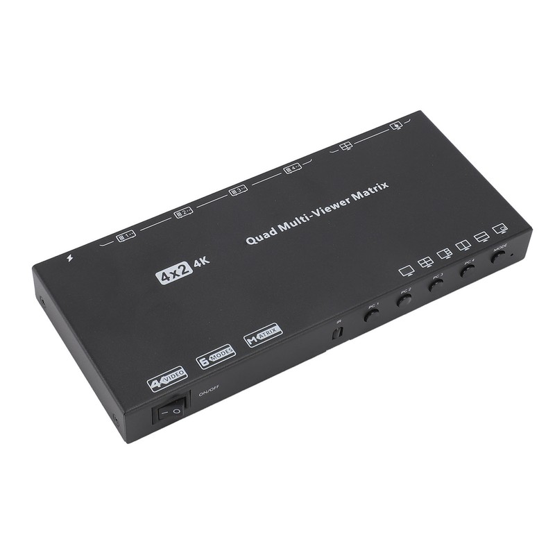 4K 30Hz HD Multimedia Interface Switch Splitter with Remote 6
