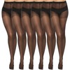 Yilanmy Women's 6 Pairs Sheer Tights 20D Silky Control Top