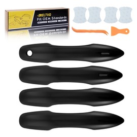 Glossy Black Door Handle Cover Kit for Toyota Camry 2018 2019 2020 2021 2022 2023 2024 2025 – Front & Rear Doors 4 pcs,Cover Trim with Smart Entry Hole (Glossy Black, Front & Rear Doors – 4 pcs)