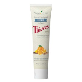 Young Living Thieves Whitening Toothpaste - Natural Oral Care for a Bright Smile - Fluoride-Free Formula - 4 oz Tube - Certified Ingredients for Fresh and Healthy Teeth