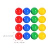 4CM Hollow Bingo Lotto Game Ball 50pcs Plastic Colorful Balls