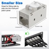 VCELINK CAT6A RJ45 Zinc Alloy Keystone Coupler Shielded, 10-Pack Keystone