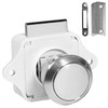 Five Oceans Polished Stainless Steel Keyless Push Button Latch, Marine