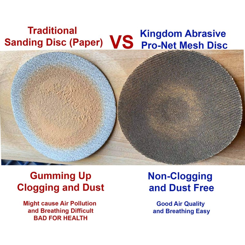 6-in. Kingdom Abrasive Pro-Net Very Fine Assorted Grit, 5 Each