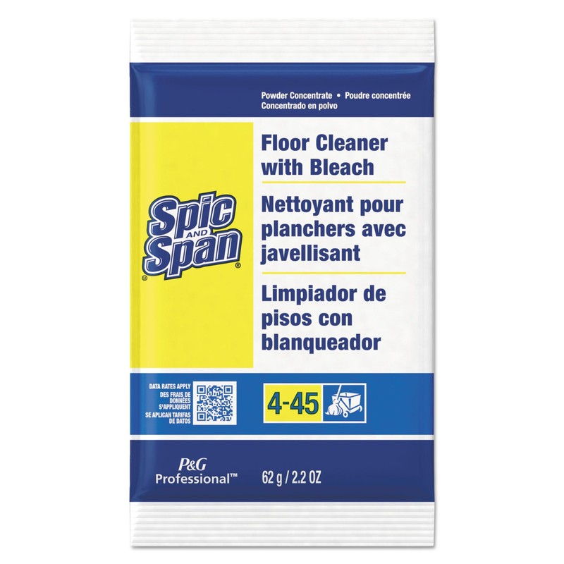 Spic and Span 02010 Powder Floor Cleaner with Bleach, 2.2