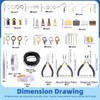 Glarks 1468pcs Jewelry Making Supplies Kit with Jewelry Making Tools,
